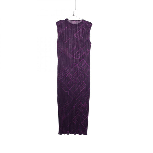 PLEATS PLEASE Pleated Sleeveless Architect Dress Size 5