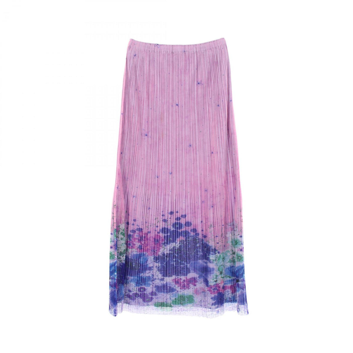 PLEATS PLEASE Pleated Floral Polyester Skirt Size 4