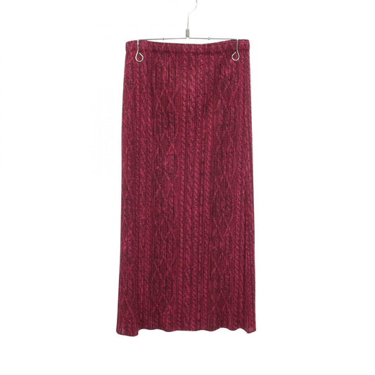 PLEATS PLEASE Pleated All-Over Polyester Skirt Size 3