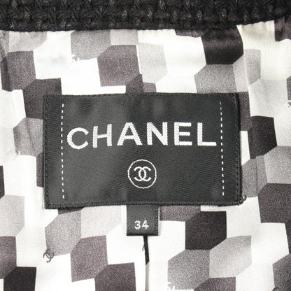 CHANEL Coco Button Double Breasted Blazer Black Size 34