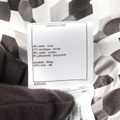 CHANEL Coco Button Double Breasted Blazer Black Size 34