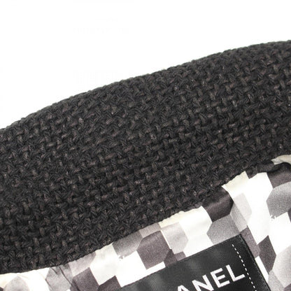 CHANEL Coco Button Double Breasted Blazer Black Size 34