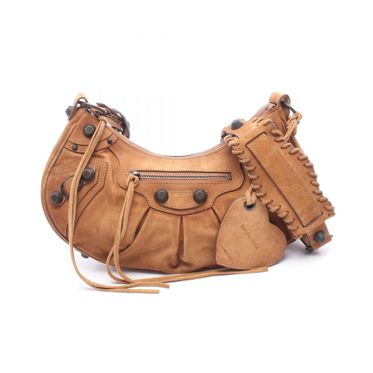 BALENCIAGA LE CAGOLE Brown Shoulder Bag