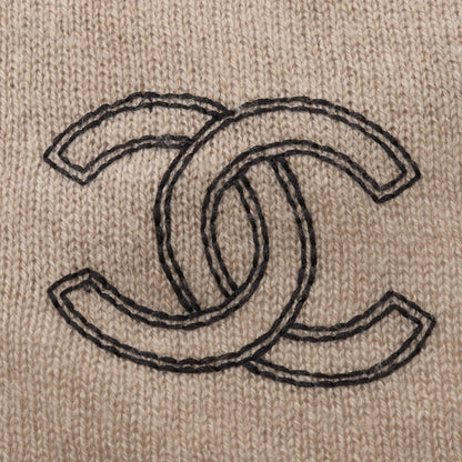 CHANEL Coco Mark Cashmere Scarf