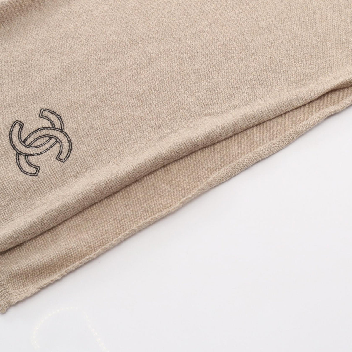 CHANEL Coco Mark Cashmere Scarf