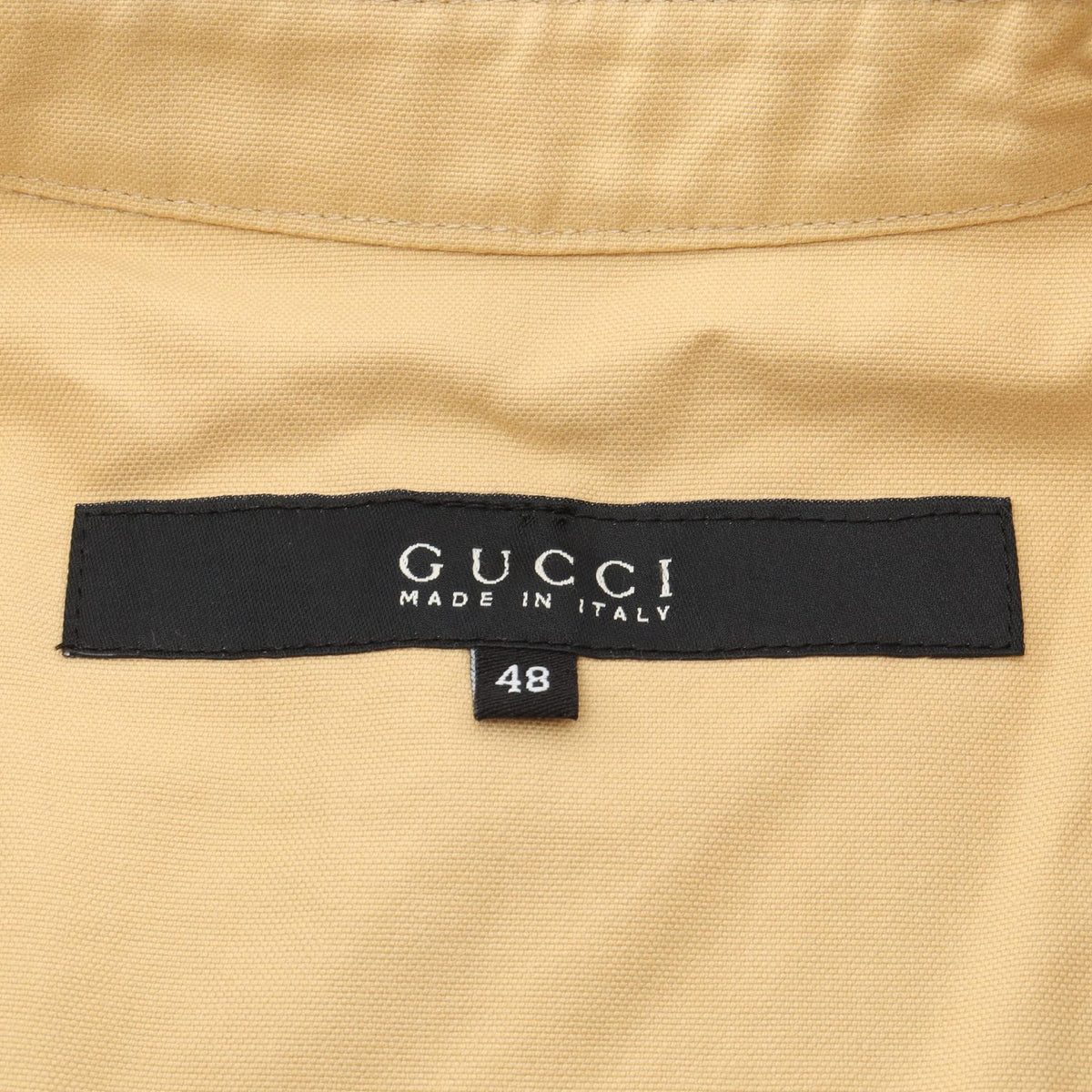 GUCCI Cotton Jacket Beige Size 48