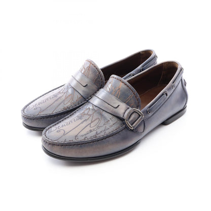 Berluti Antonin Calligraphy Leather Loafers Size 6