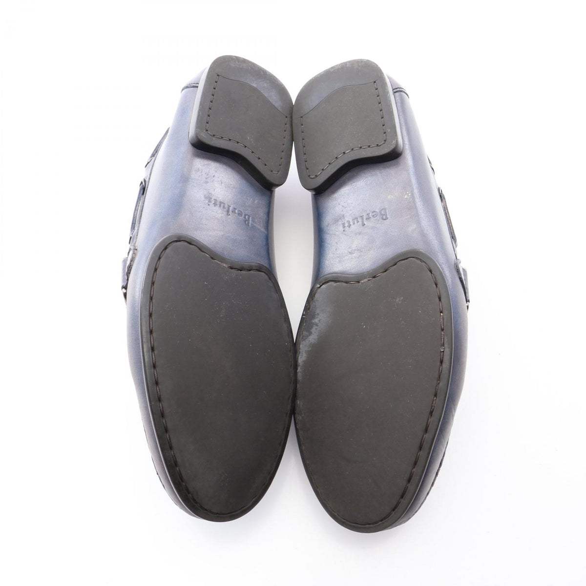 Berluti Antonin Calligraphy Leather Loafers Size 6