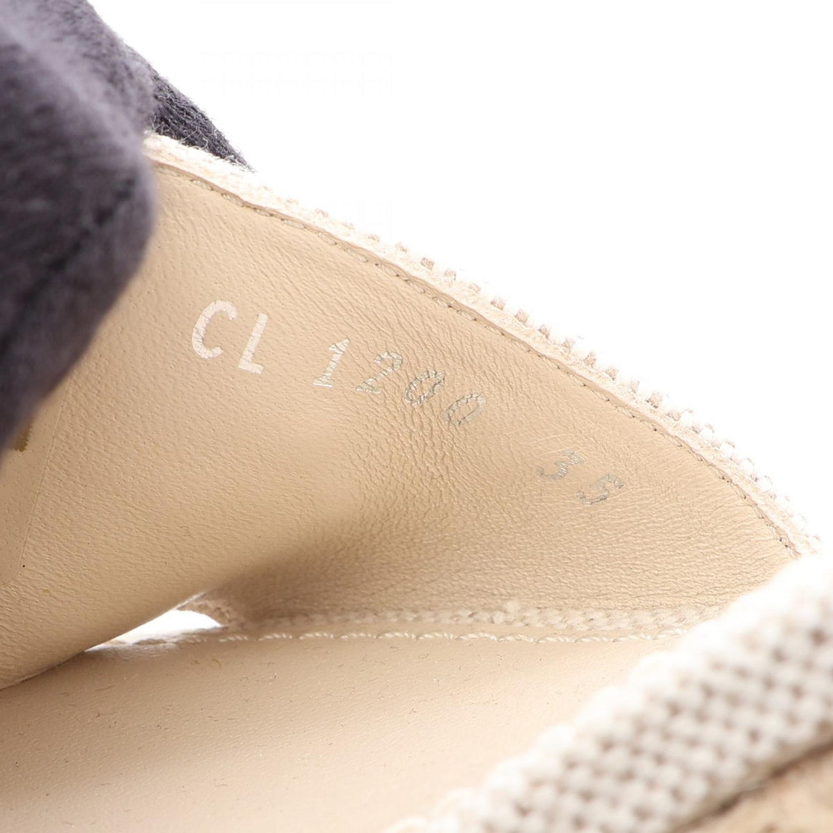 LOUIS VUITTON Monogram Espadrille Wedge Sandals Size 35