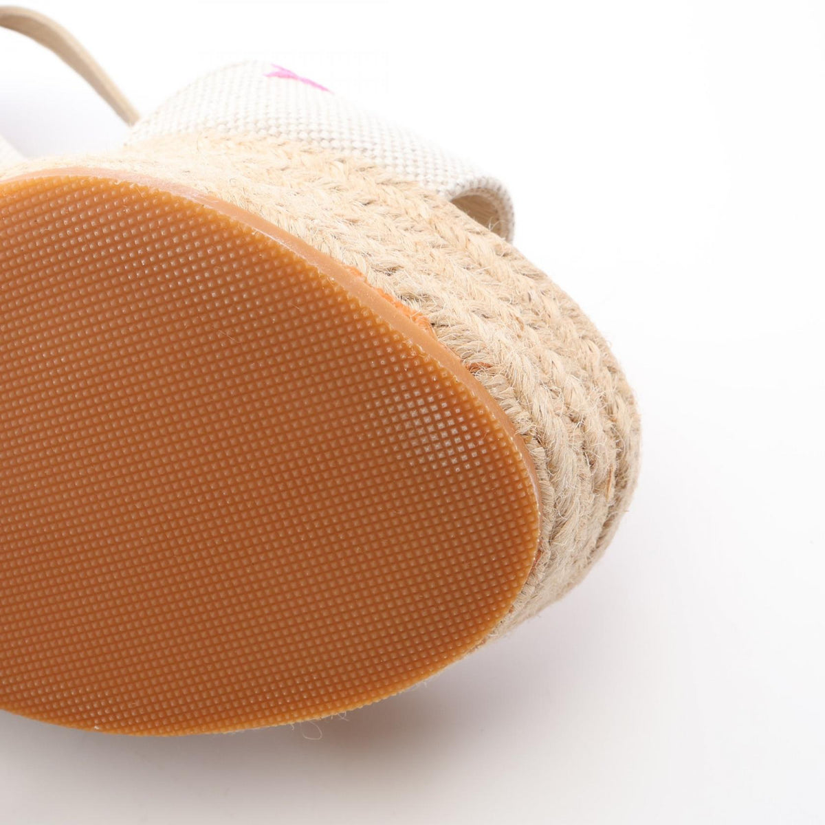 LOUIS VUITTON Monogram Espadrille Wedge Sandals Size 35
