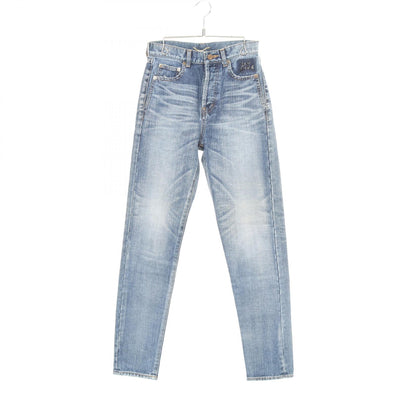 SAINT LAURENT PARIS Distressed Button Fly Jeans Blue Size 24