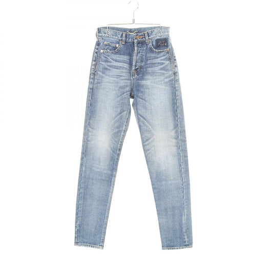 SAINT LAURENT PARIS Distressed Button Fly Jeans Blue Size 24