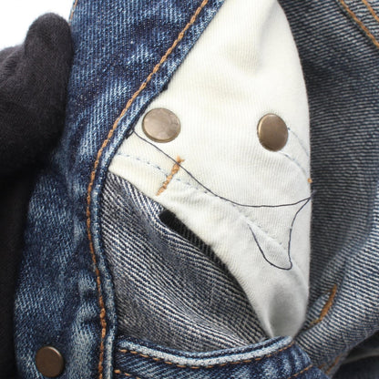 SAINT LAURENT PARIS Distressed Button Fly Jeans Blue Size 24