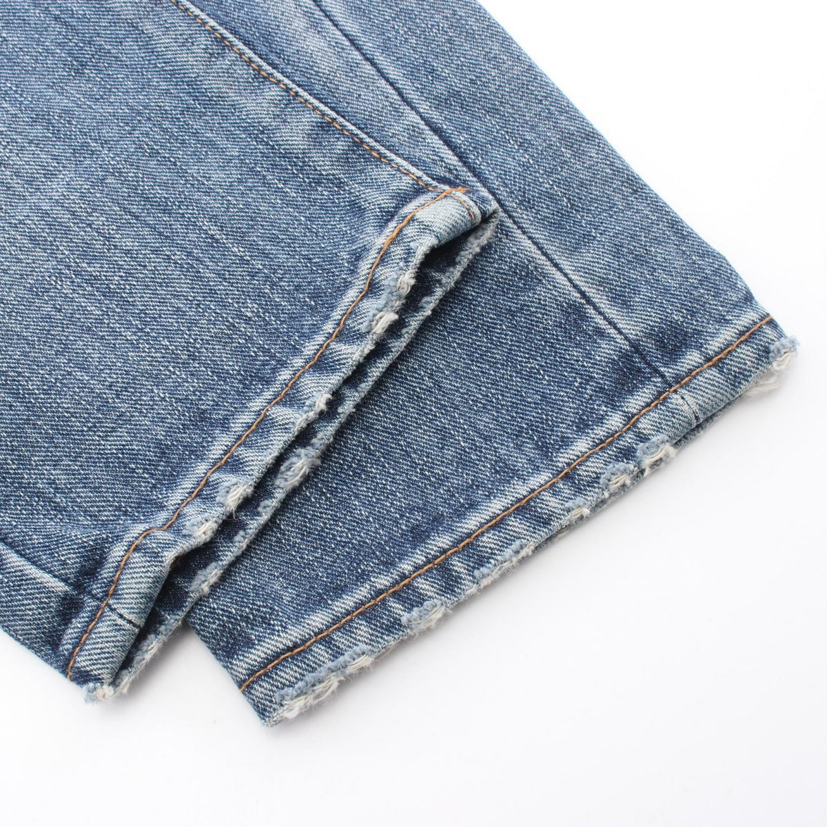 SAINT LAURENT PARIS Distressed Button Fly Jeans Blue Size 24