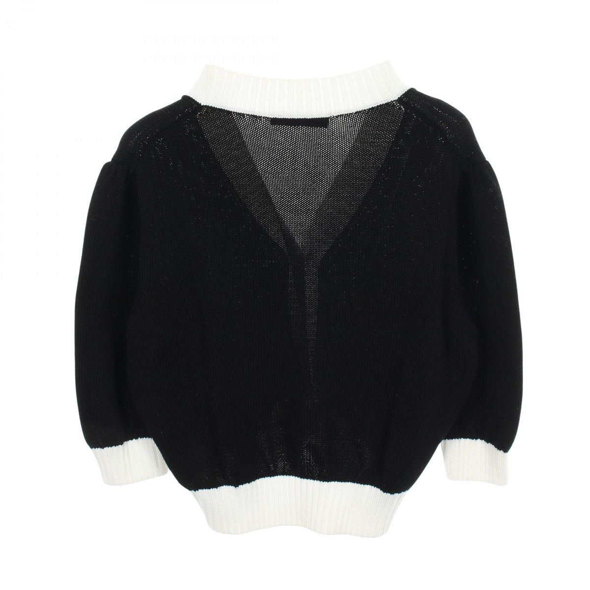 PRADA Logo Embroidered Cropped Cardigan Size 36