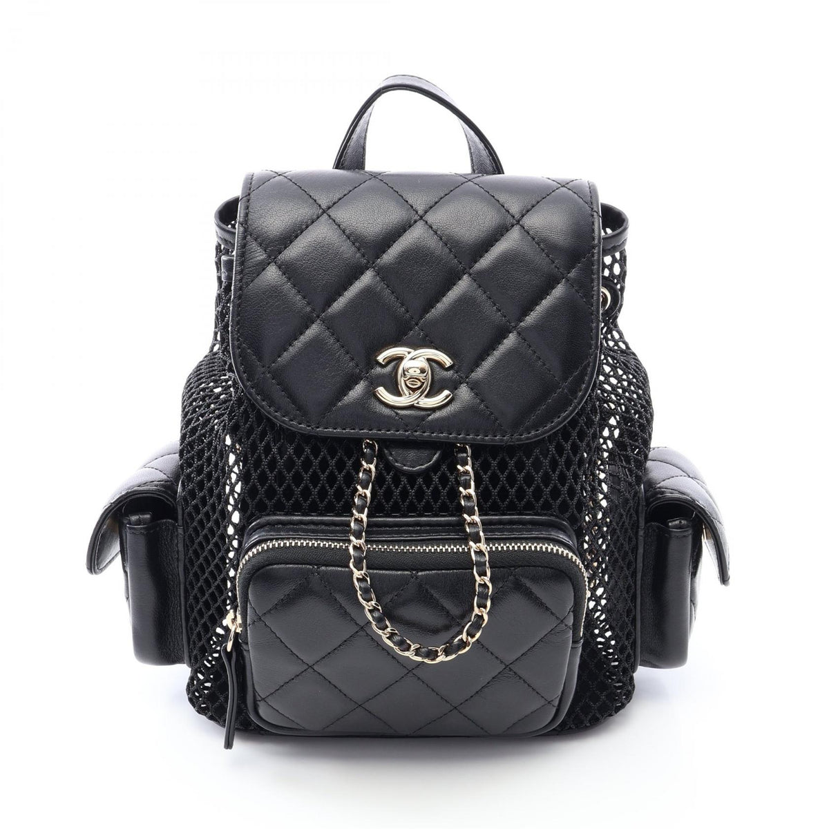 CHANEL Matelasse Small Backpack Black