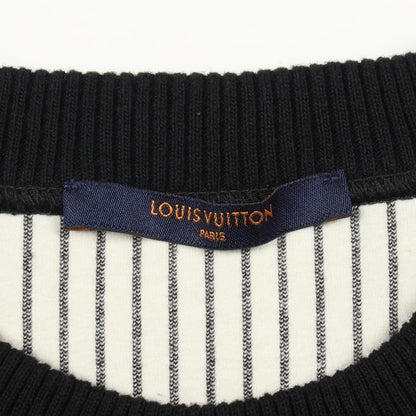 LOUIS VUITTON 3D Chain Stripe Sweatshirt Black Size S