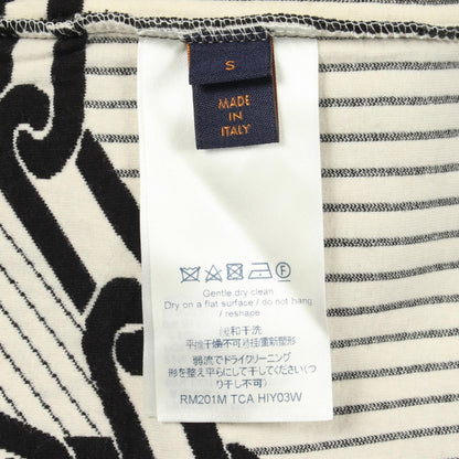 LOUIS VUITTON 3D Chain Stripe Sweatshirt Black Size S