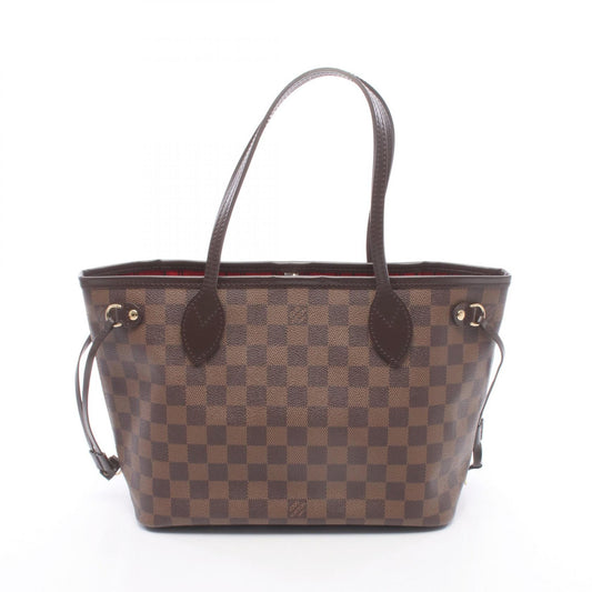 LOUIS VUITTON Neverfull PM Bag Brown