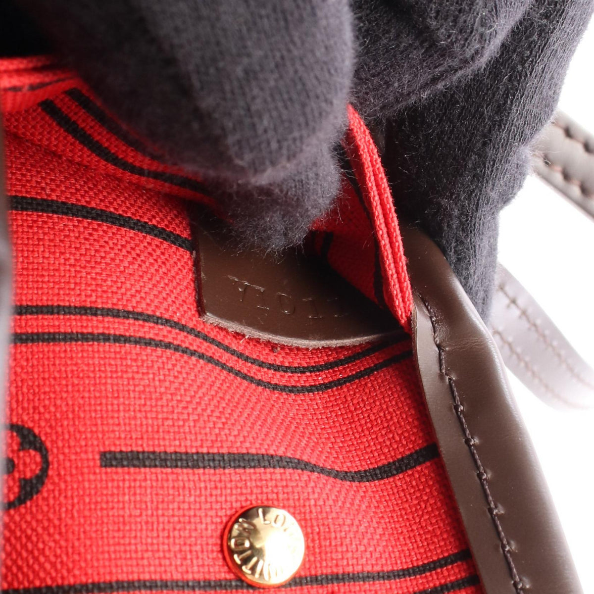 LOUIS VUITTON Neverfull PM Bag Brown