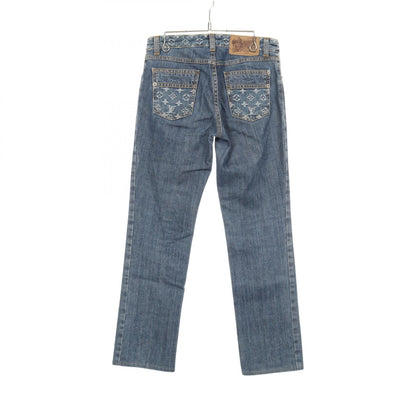 LOUIS VUITTON Monogram Cotton Jeans Blue Size 36