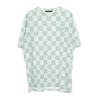 LOUIS VUITTON Damier Monogram Cotton T-Shirt White Size XL