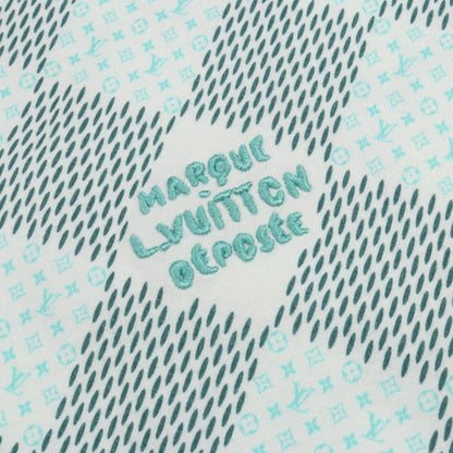 LOUIS VUITTON Damier Monogram Cotton T-Shirt White Size XL