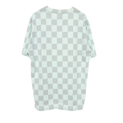 LOUIS VUITTON Damier Monogram Cotton T-Shirt White Size XL