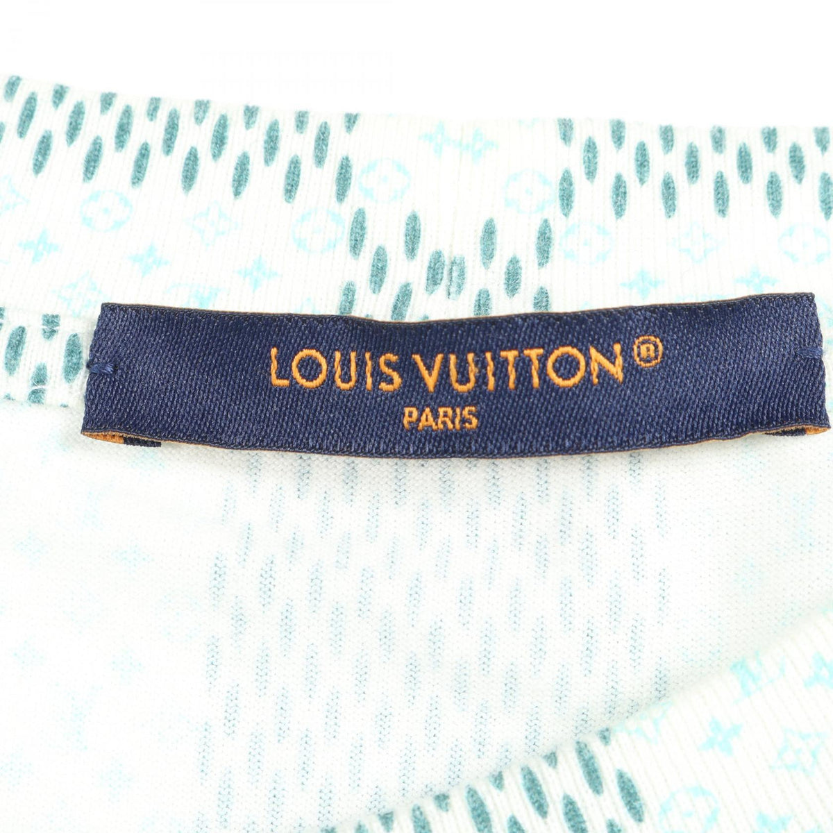 LOUIS VUITTON Damier Monogram Cotton T-Shirt White Size XL
