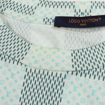 LOUIS VUITTON Damier Monogram Cotton T-Shirt White Size XL