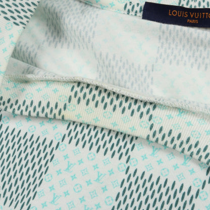 LOUIS VUITTON Damier Monogram Cotton T-Shirt White Size XL