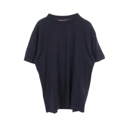 LOUIS VUITTON Sleeve Monogram Short Sleeve Knit Navy Size L