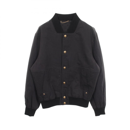 LOUIS VUITTON Light Bomber Embossed Cotton Black Size 48