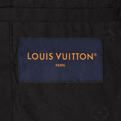 LOUIS VUITTON Light Bomber Embossed Cotton Black Size 48