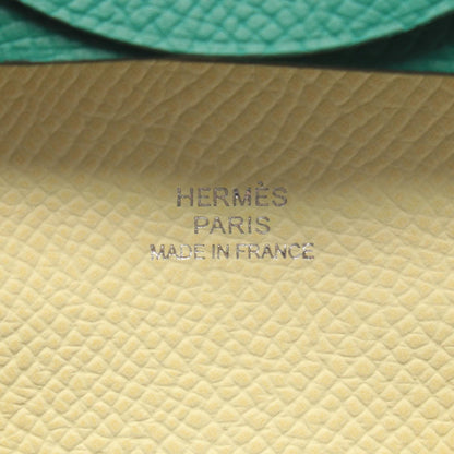 HERMES Bastia Veau Epsom Leather Coin Case