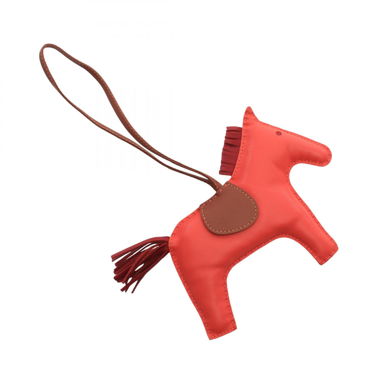 HERMES Rodeo GM Rose Jaipur Ruby B Charm