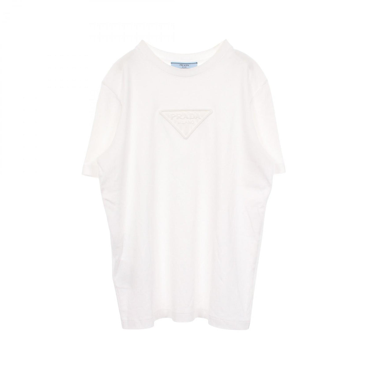 PRADA Triangle Logo Cotton Short Sleeve T-Shirt Size XS