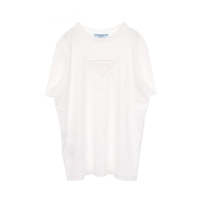 PRADA Triangle Logo Cotton Short Sleeve T-Shirt Size XS