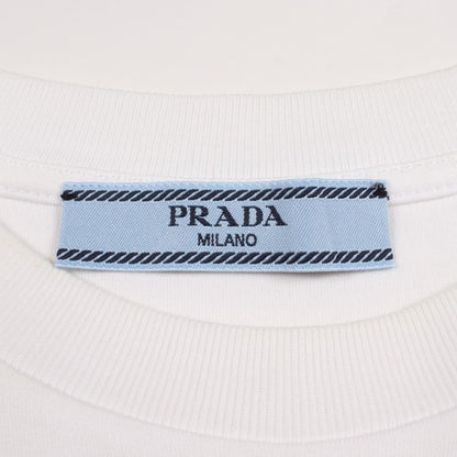 PRADA Triangle Logo Cotton Short Sleeve T-Shirt Size XS