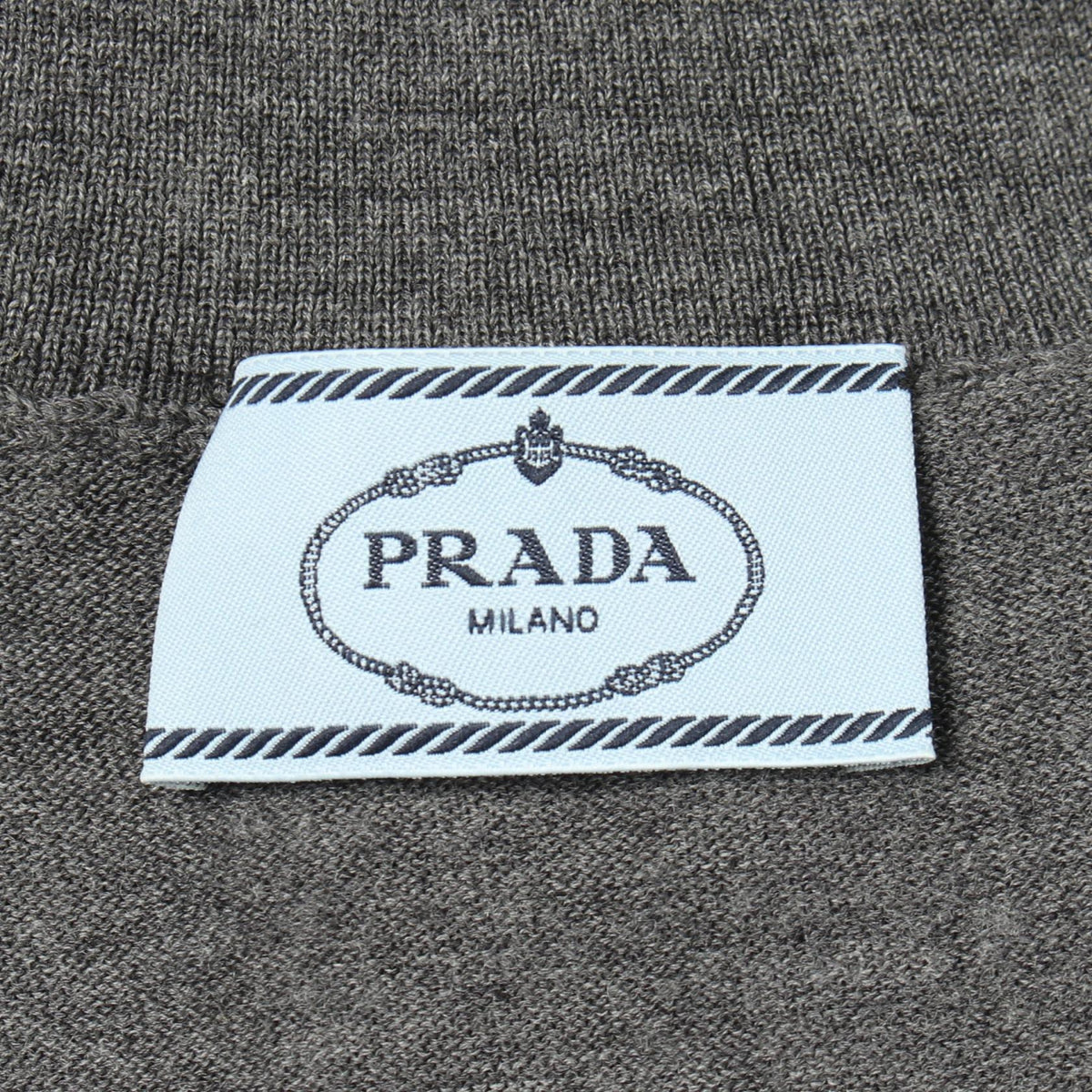 PRADA Triangle Logo Turtleneck Wool Sweater Size 36