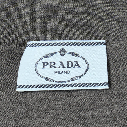 PRADA Triangle Logo Turtleneck Wool Sweater Size 36