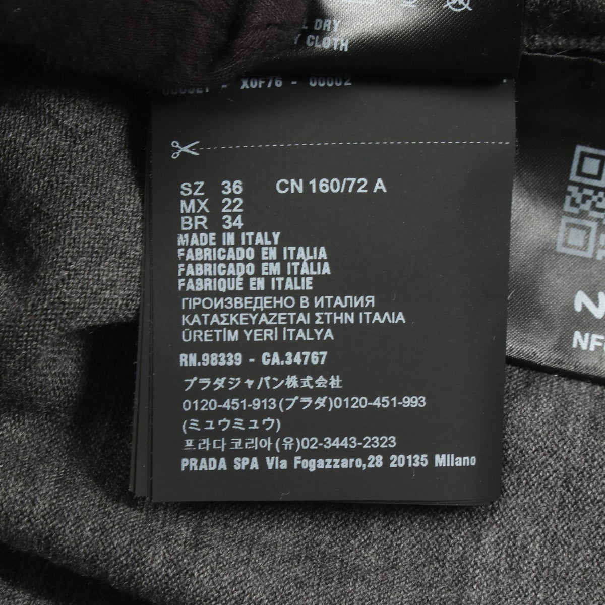 PRADA Triangle Logo Turtleneck Wool Sweater Size 36