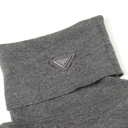 PRADA Triangle Logo Turtleneck Wool Sweater Size 36