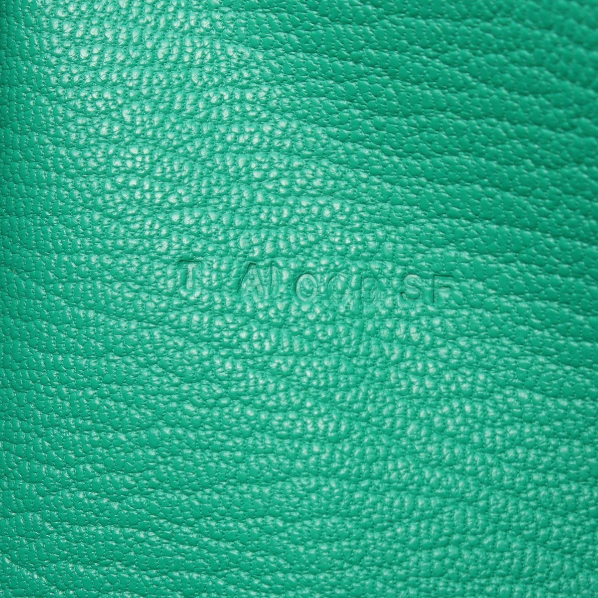HERMES Azap Long Mint Leather Wallet