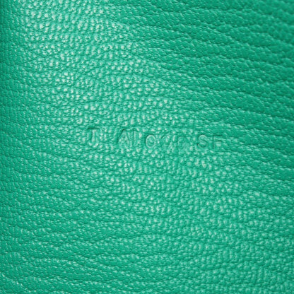 HERMES Azap Long Mint Leather Wallet