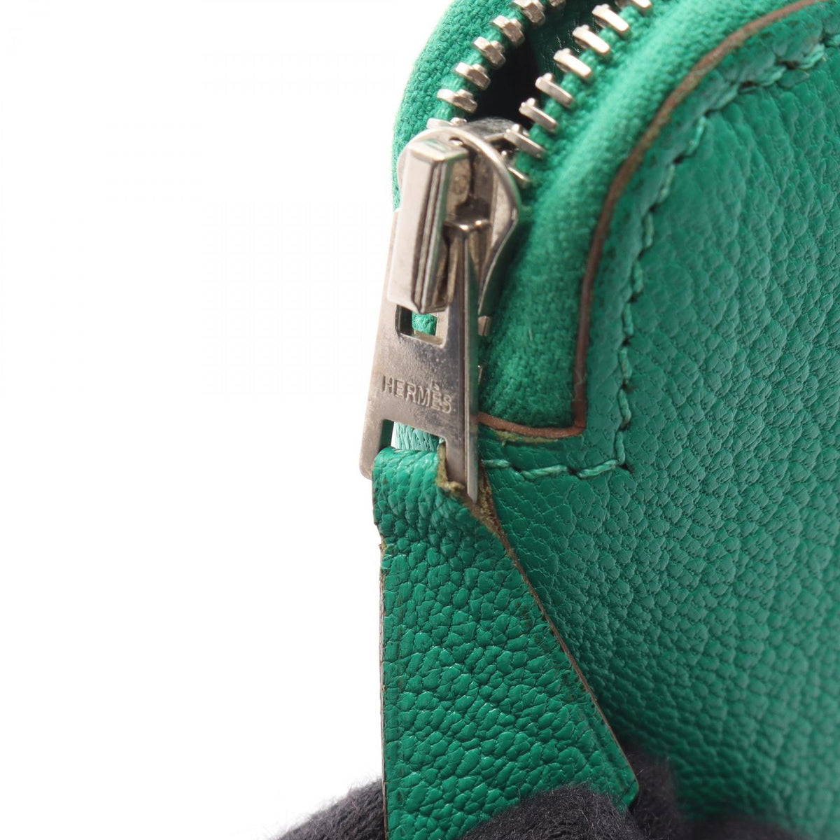 HERMES Azap Long Mint Leather Wallet