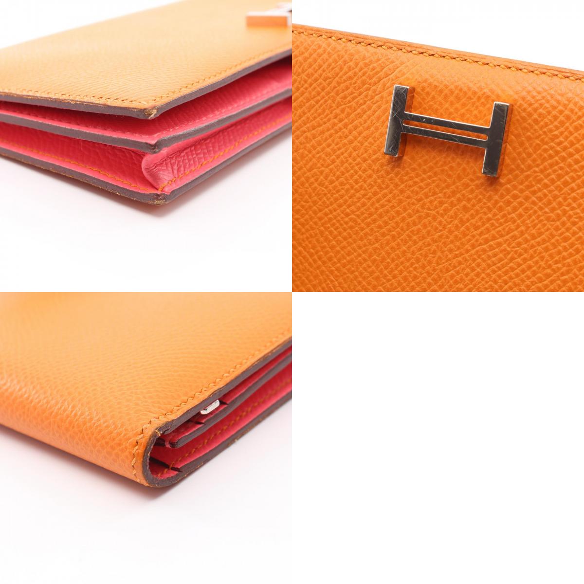 HERMES Béarn Soufflet Verso Epsom Wallet