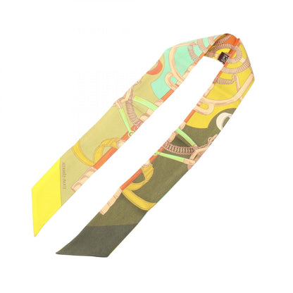 HERMES Twilly Eperon d'Or Silk Scarf