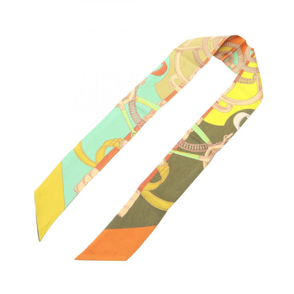 HERMES Twilly Eperon d'Or Silk Scarf