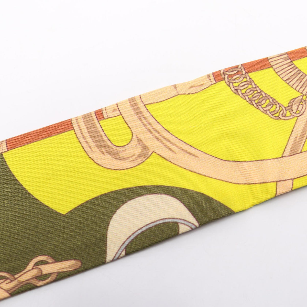 HERMES Twilly Eperon d'Or Silk Scarf